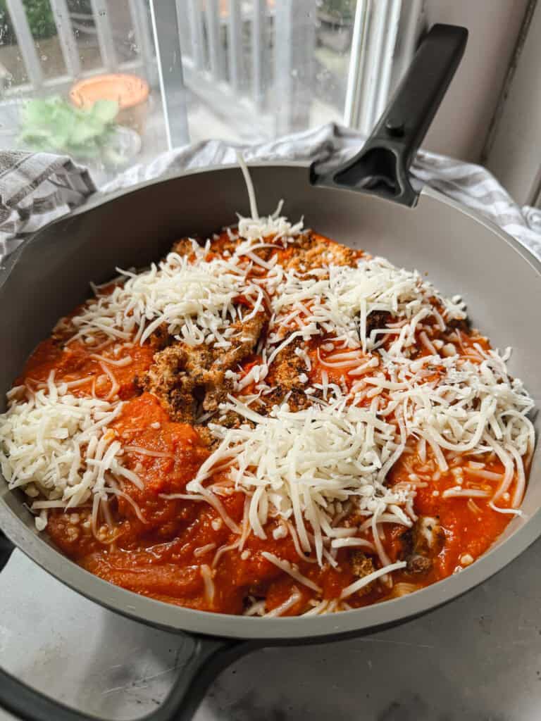 30-Minute Gluten free Chicken and Eggplant Parmesan