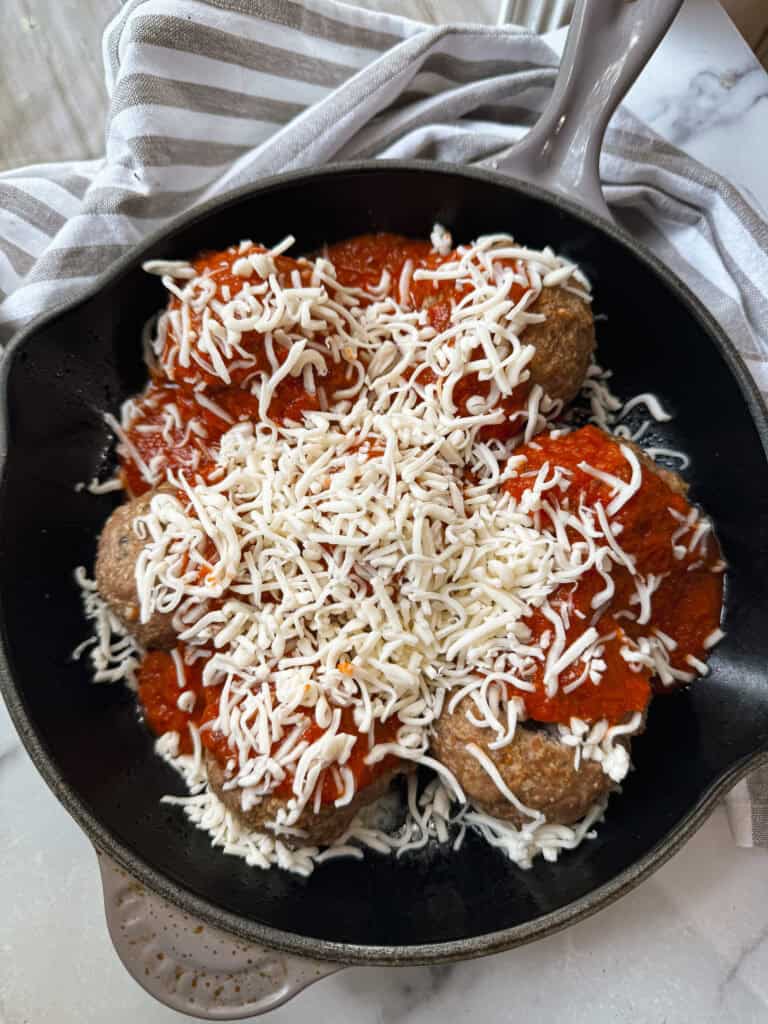 mozzarella stuffed meatballs