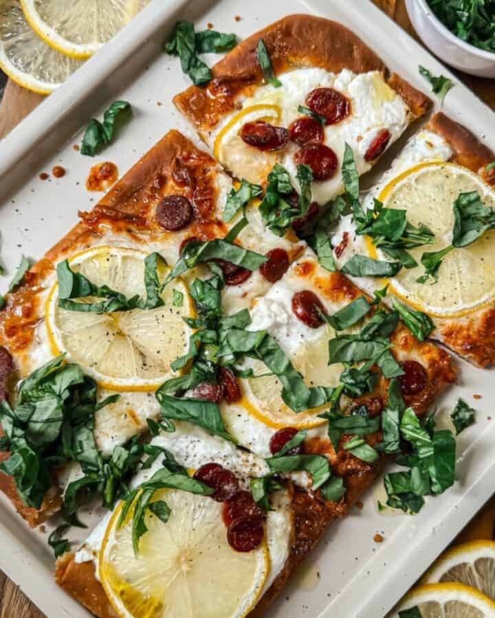 Ricotta Lemon Pizza