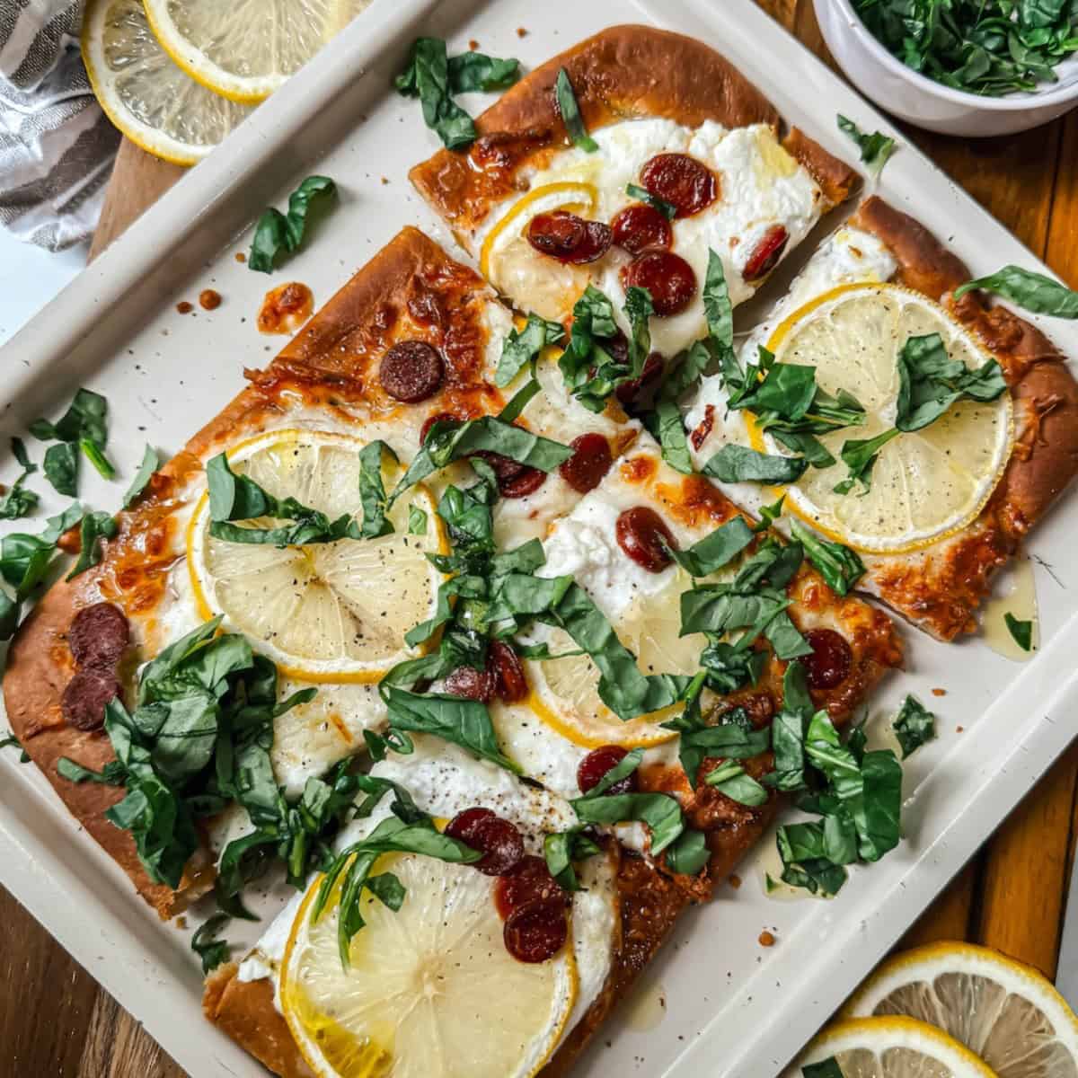 Ricotta Lemon Pizza