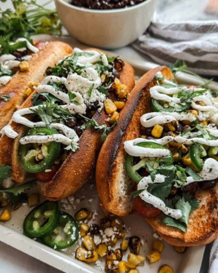 Air Fryer Elote Hot Dog (Gluten free Option)