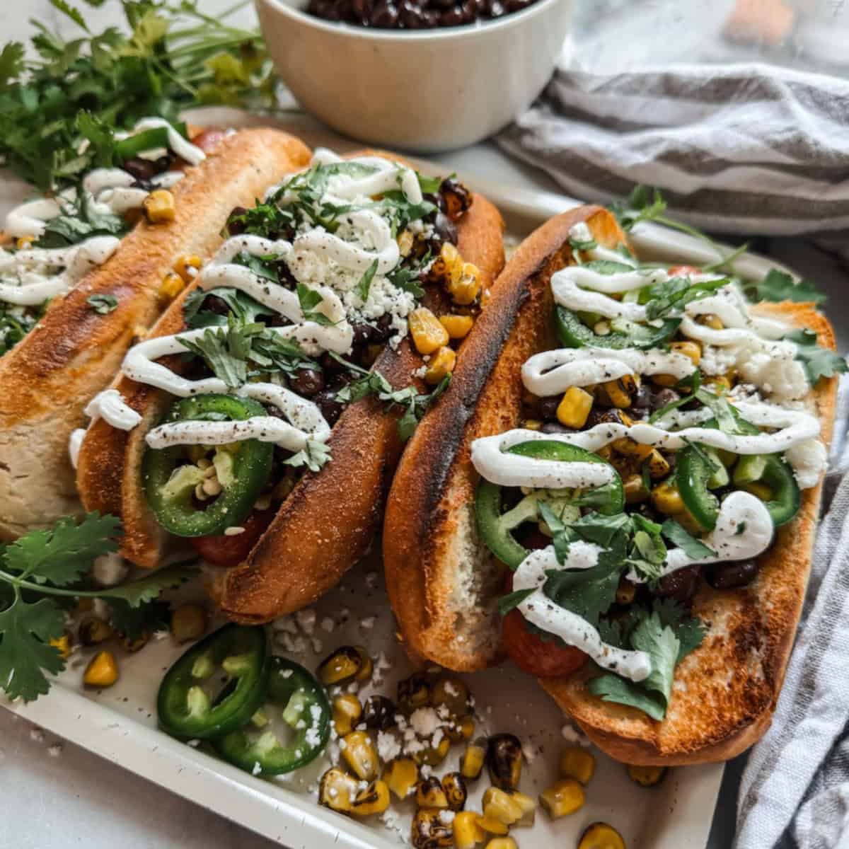 Air Fryer Elote Hot Dog (Gluten free Option)