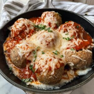 mozzarella stuffed meatballs