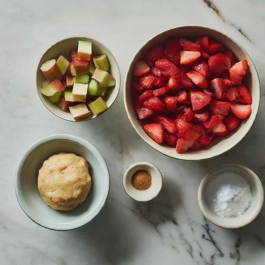 5-Ingredient Rhubarb Bars (Gluten free option)