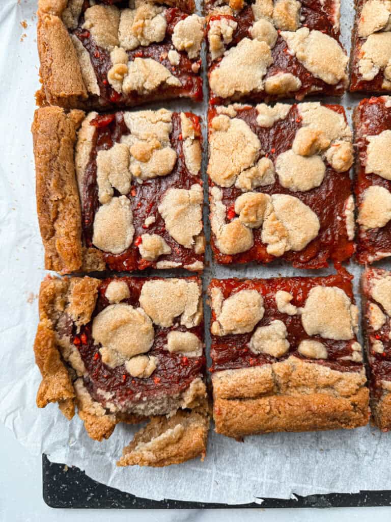 5-Ingredient Rhubarb Bars (Gluten free option)