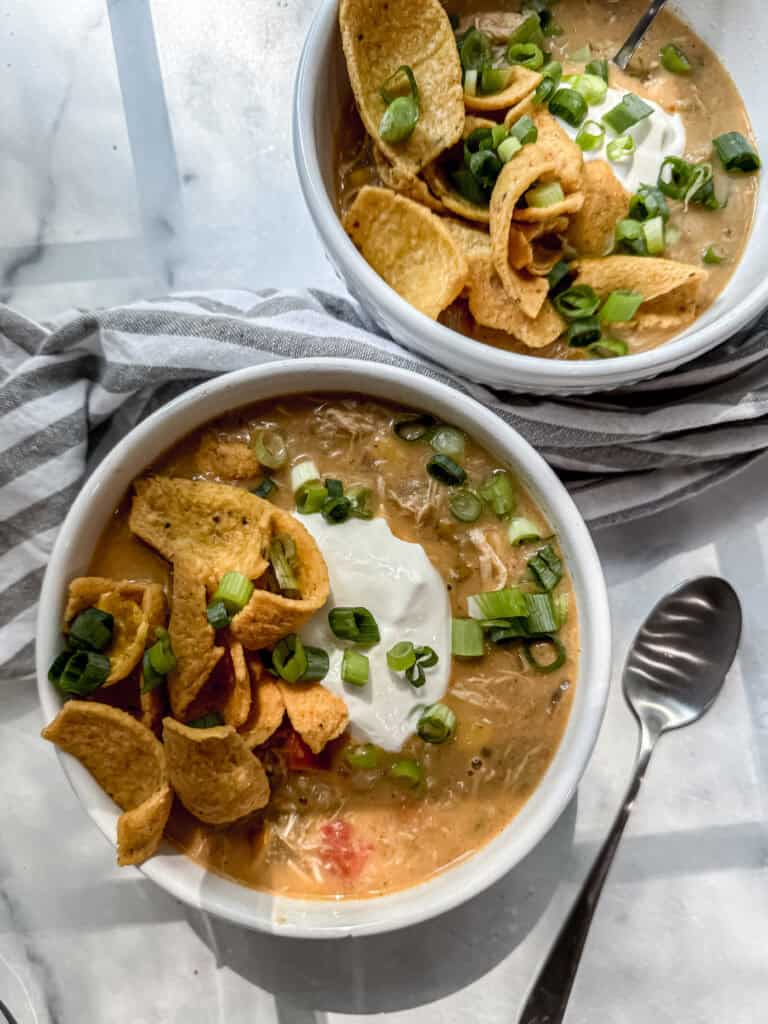 Crockpot White Bean Chili (Gluten Free)