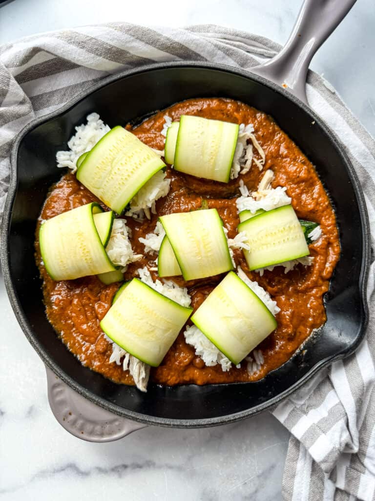 Spicy Zucchini Roll Ups (Gluten free)