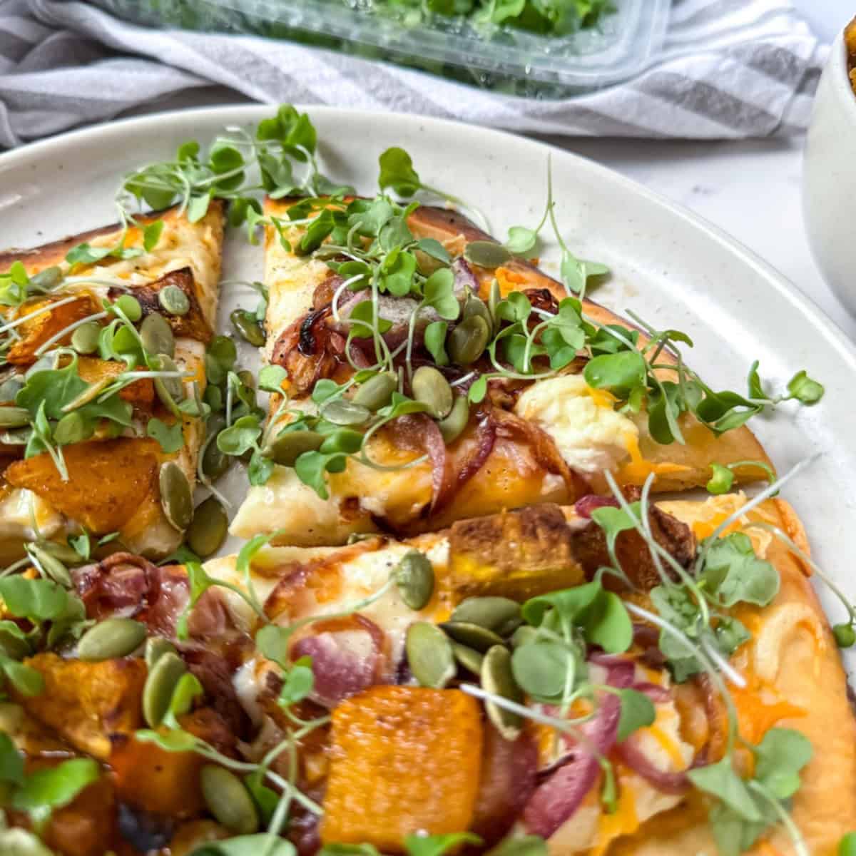 Butternut Squash Pizza (Gluten free option)