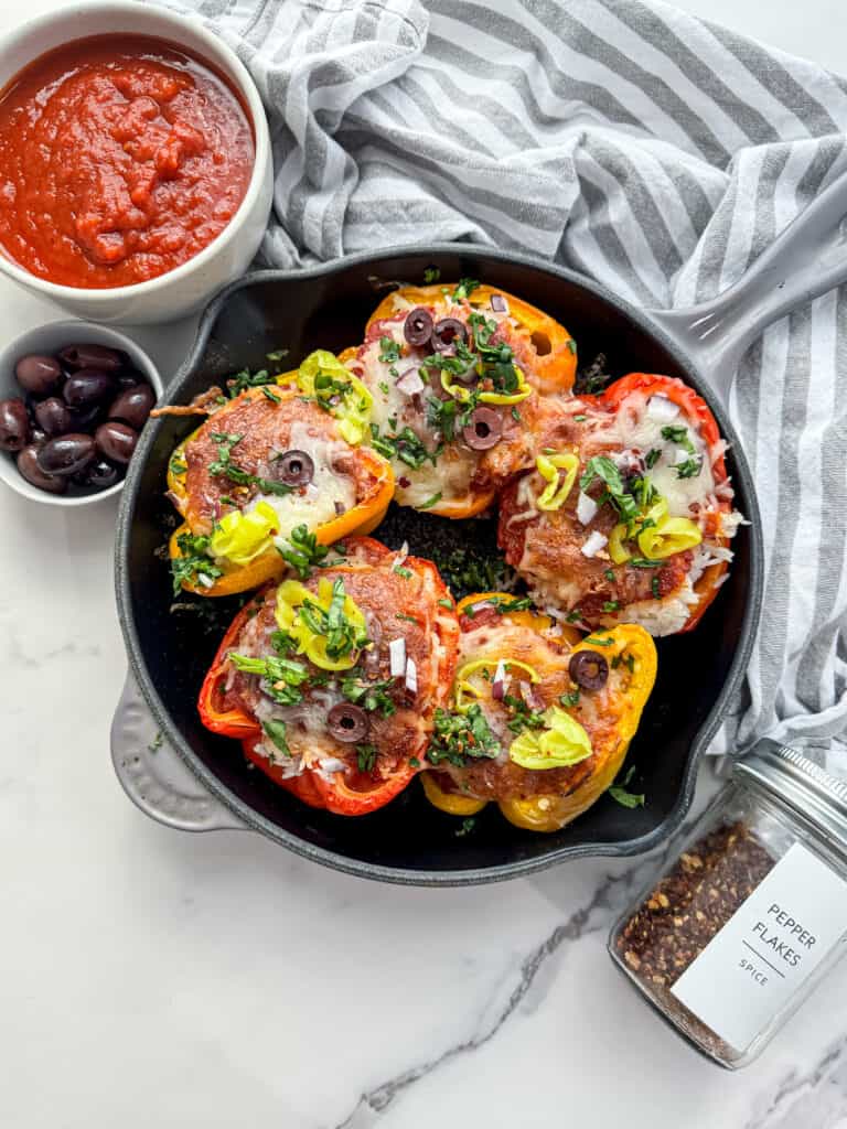 Gluten Free Pizza Stuffed Peppers