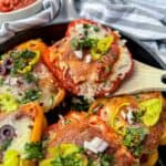 gluten free pizza stuffed peppers