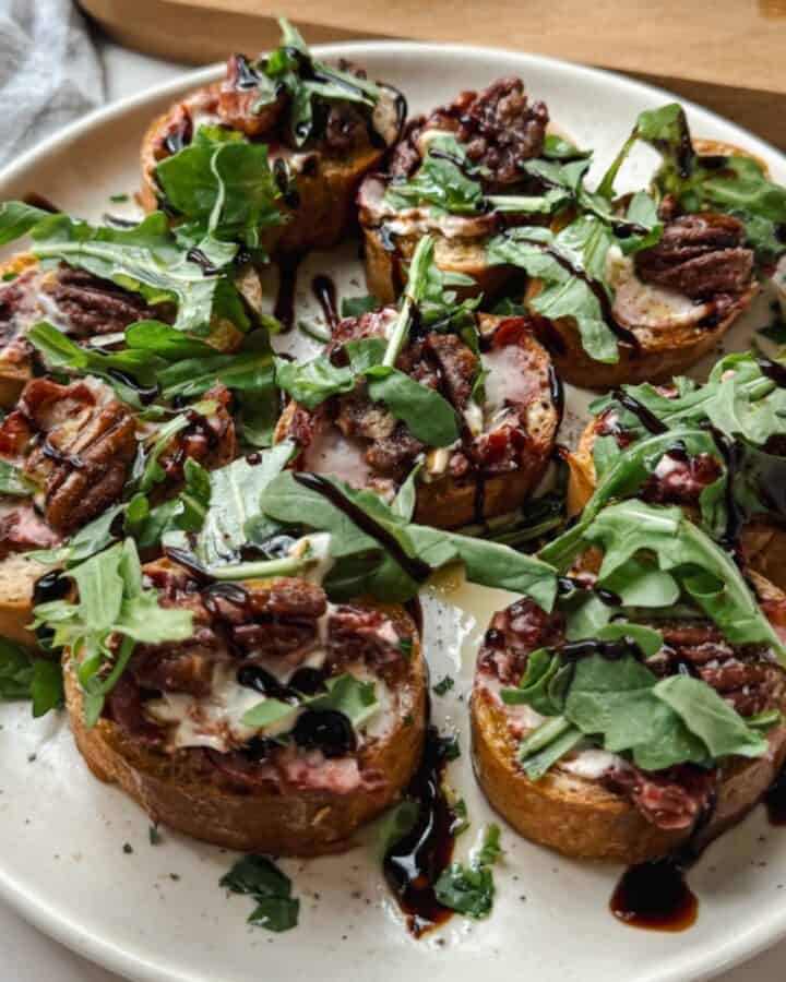 Goat Cheese Crostini Recipe (gluten free)