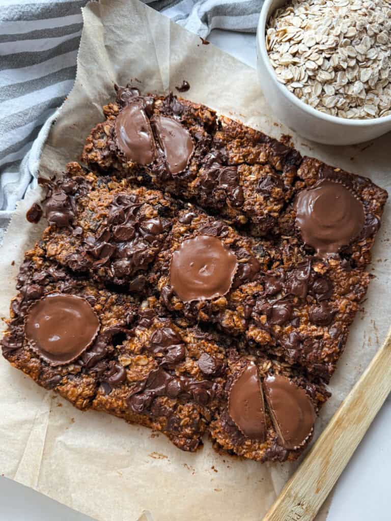 peanut butter oatmeal bars, gluten free oatmeal bars