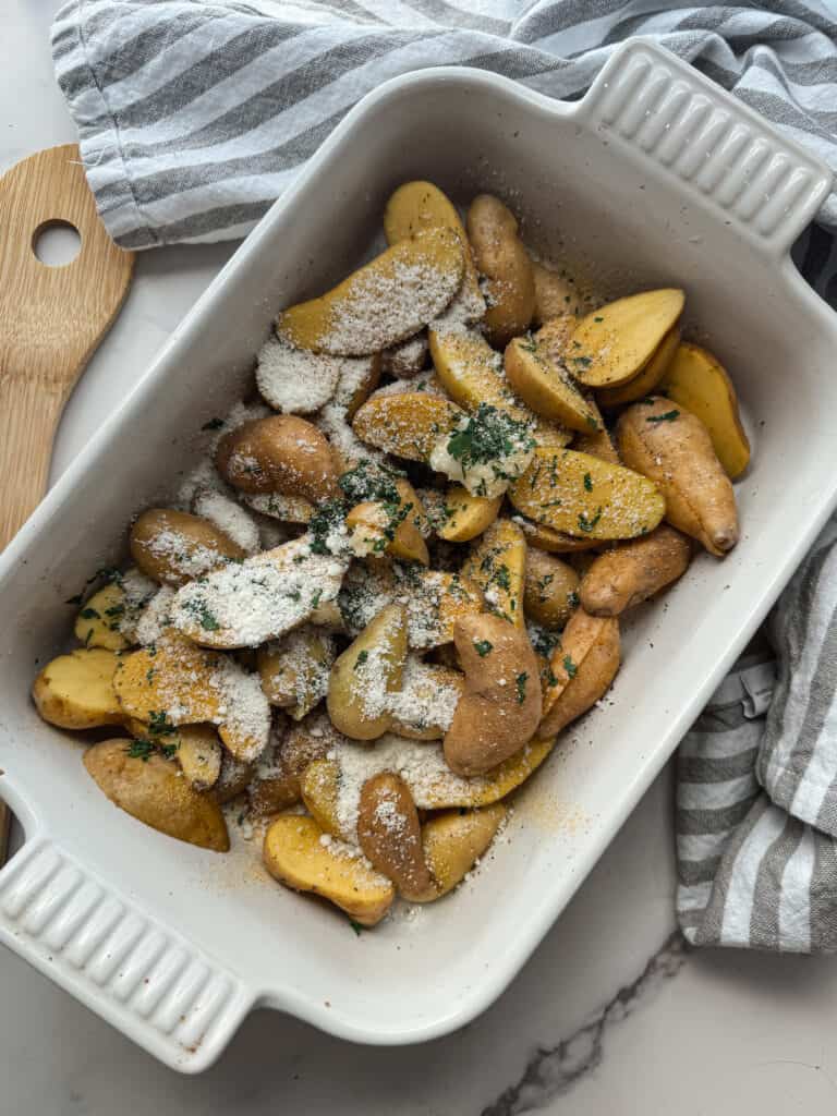 herb roasted potatoes, oven roasted little potatoes, roasted mini potatoes