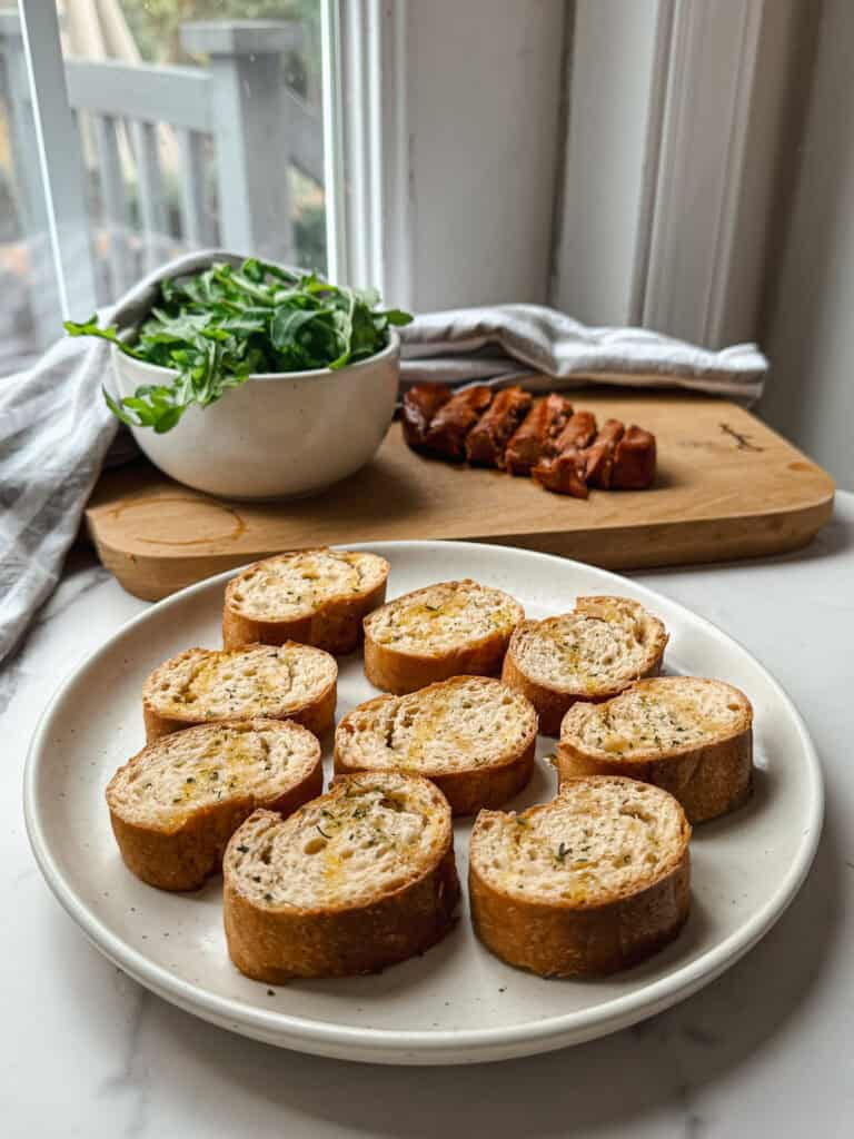 steak crostini, gluten free crostini