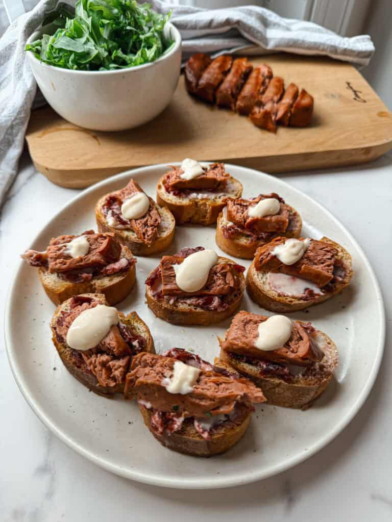 steak crostini, gluten free crostini