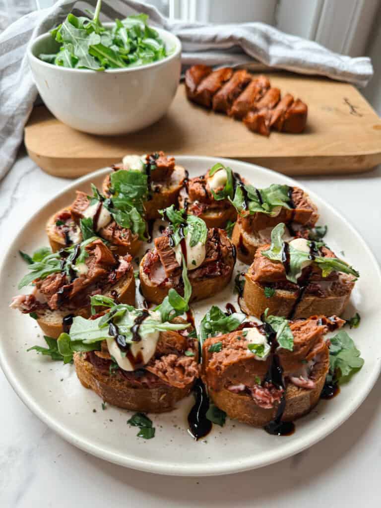 steak crostini, gluten free crostini