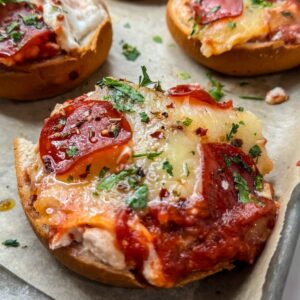 Air Fryer Pizza Bagels (Gluten free Option)