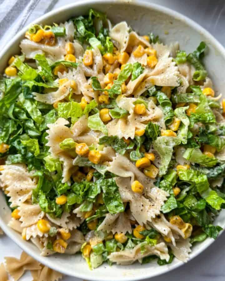 Mexican Street Corn Pasta Salad (Gluten Free)