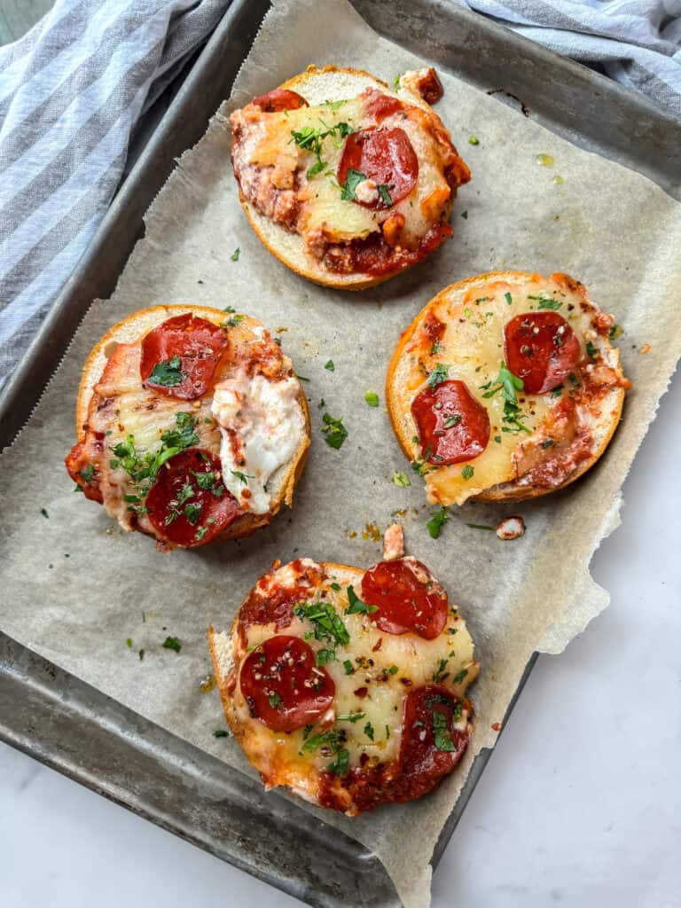 Air Fryer Pizza Bagels (Gluten free Option)