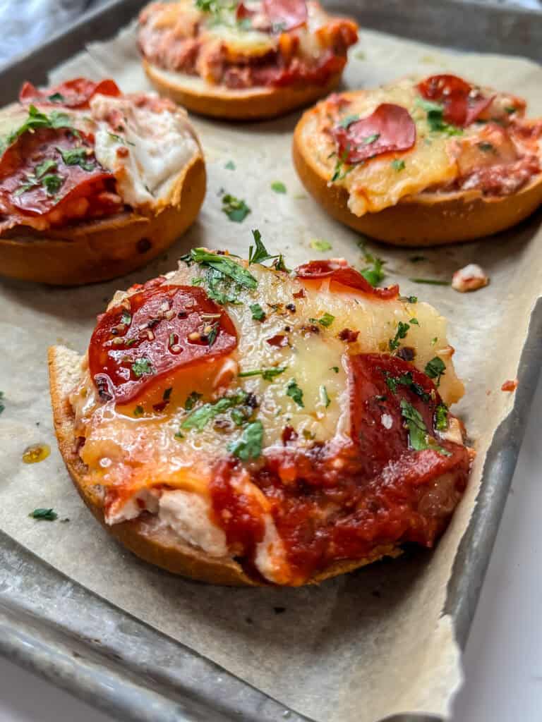 Air Fryer Pizza Bagels (Gluten free Option)