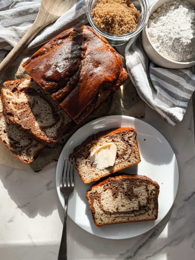 Gluten-free pound cake recipe, marble loaf cake