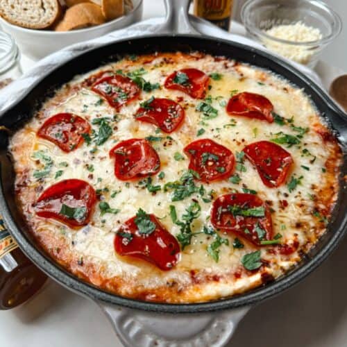 pizza dip with pepperoni, gluten free dip