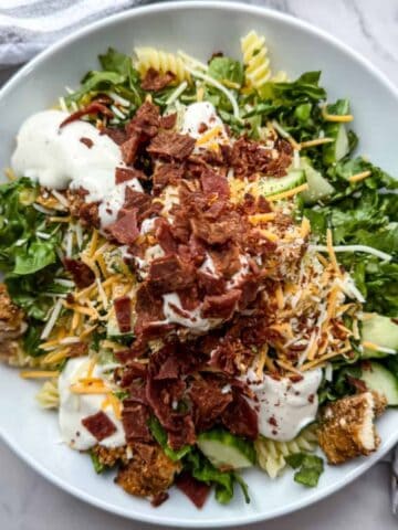 Chicken Bacon Ranch Salad (Gluten Free)