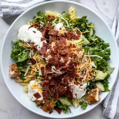 Chicken Bacon Ranch Salad (Gluten Free)