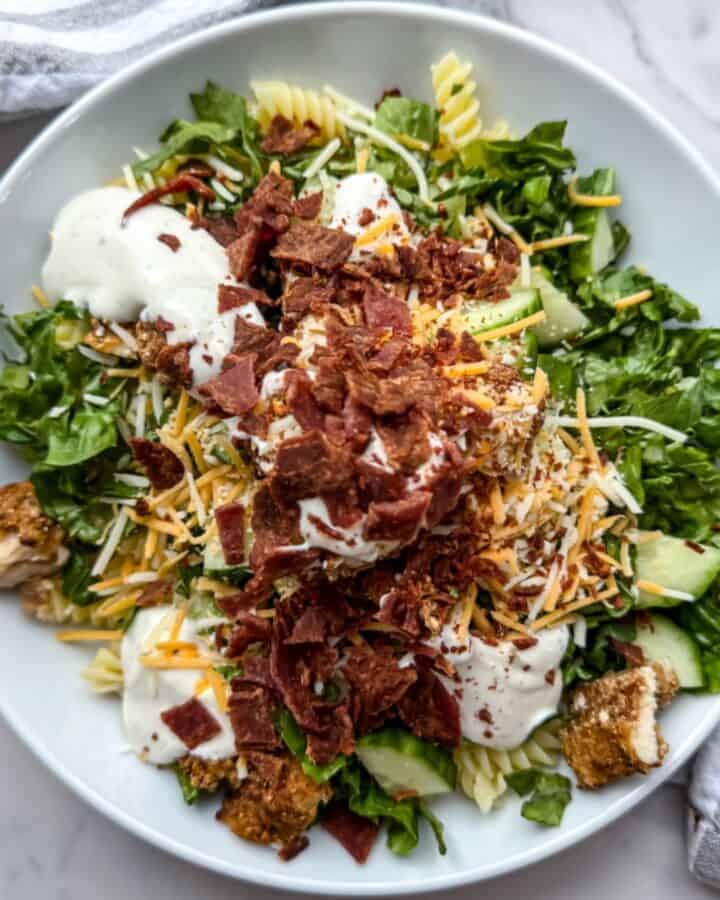 Chicken Bacon Ranch Salad (Gluten Free)