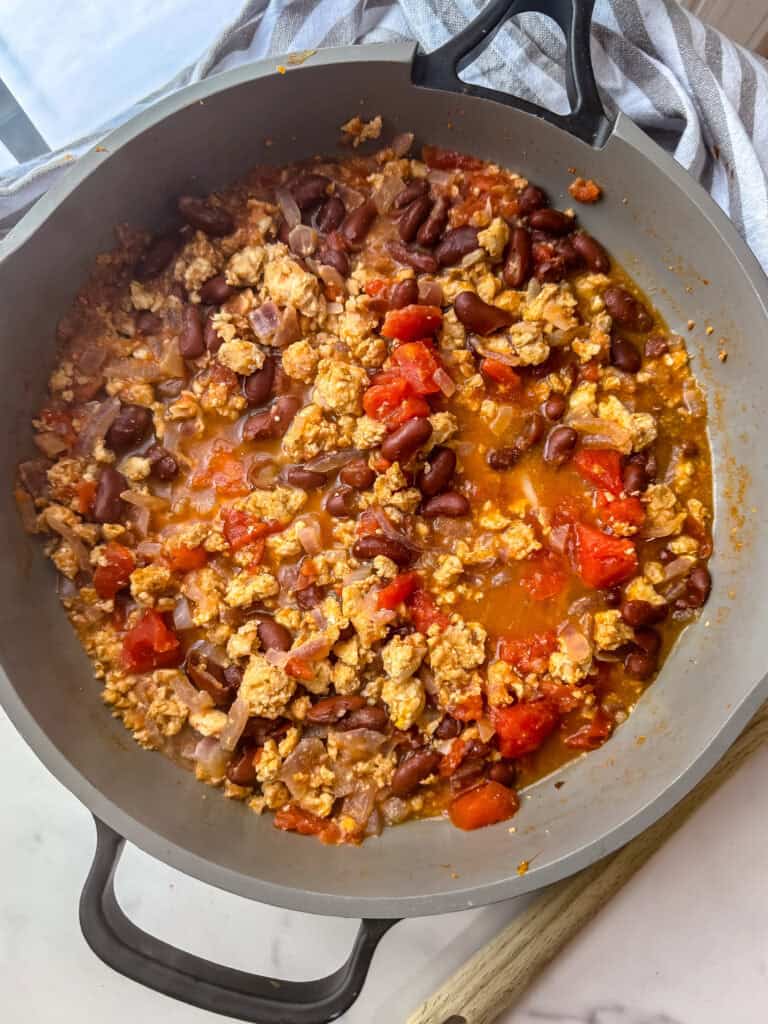 kidney bean chili, red bean chili, gluten free chili