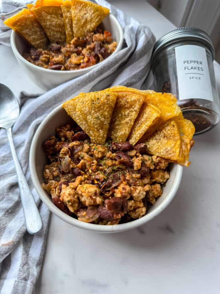 kidney bean chili, red bean chili, gluten free chili