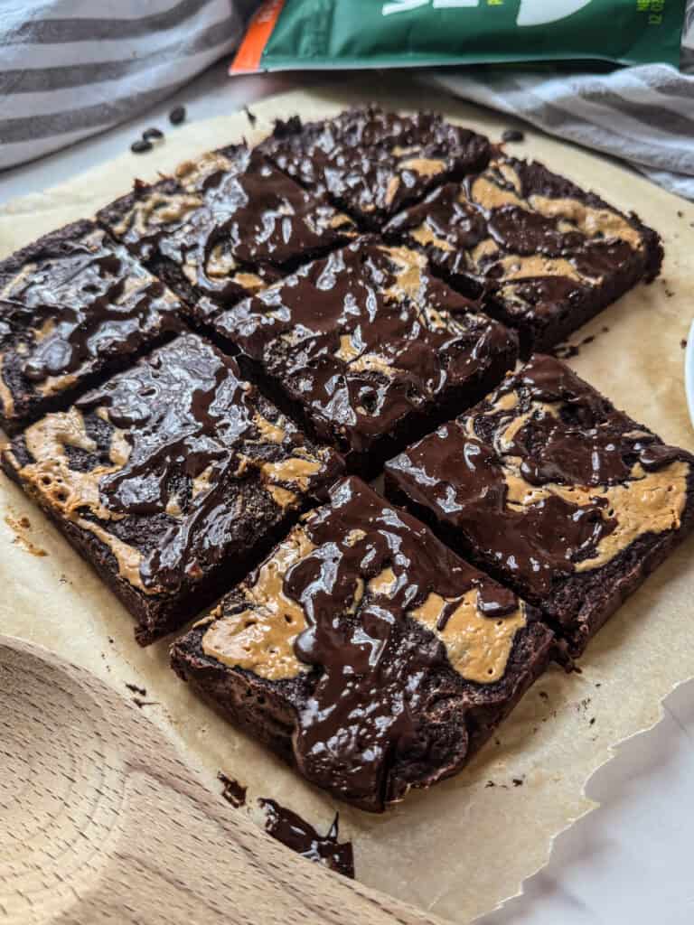 peanut butter swirl brownies recipe, vegan gluten free brownies recipe