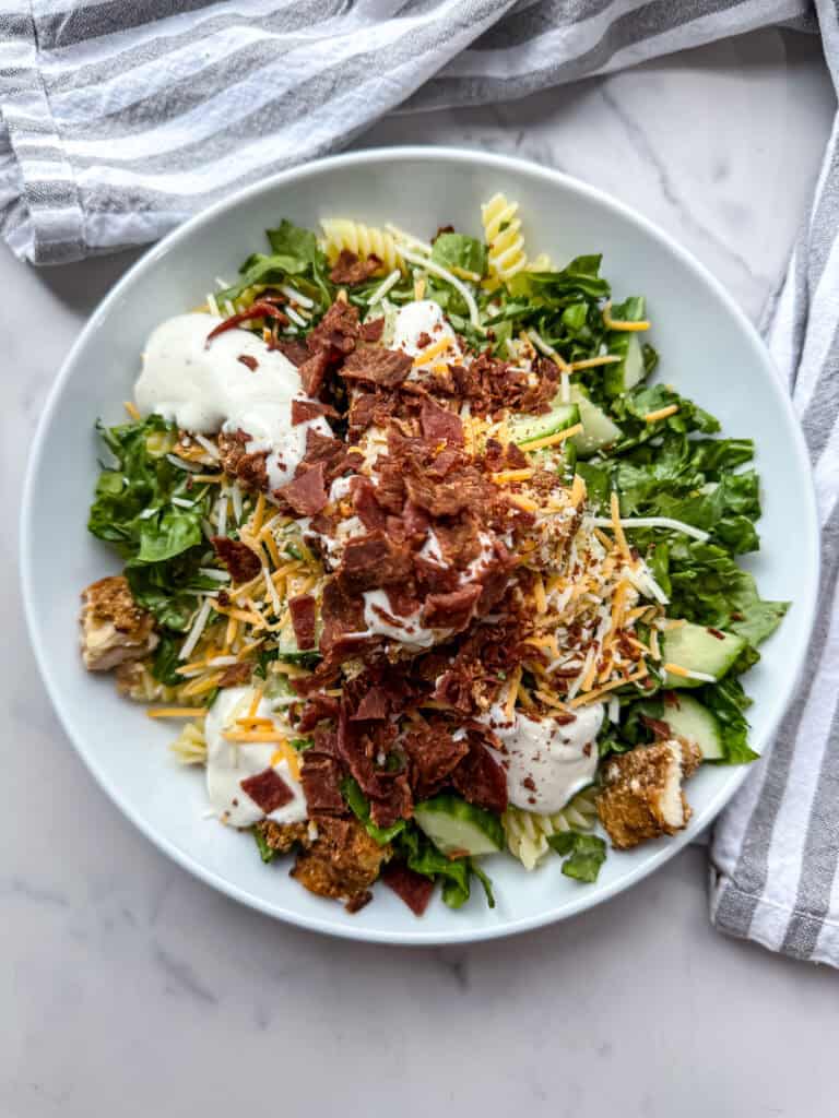 Chicken Bacon Ranch Salad (Gluten Free)