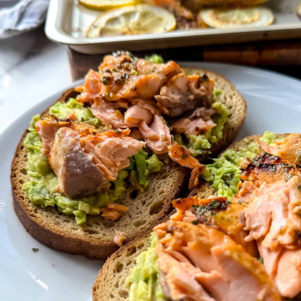 Salmon Avocado Toast (Gluten Free)