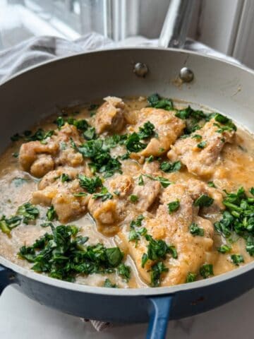 Creamy Chicken Thighs Recipe (Gluten free)