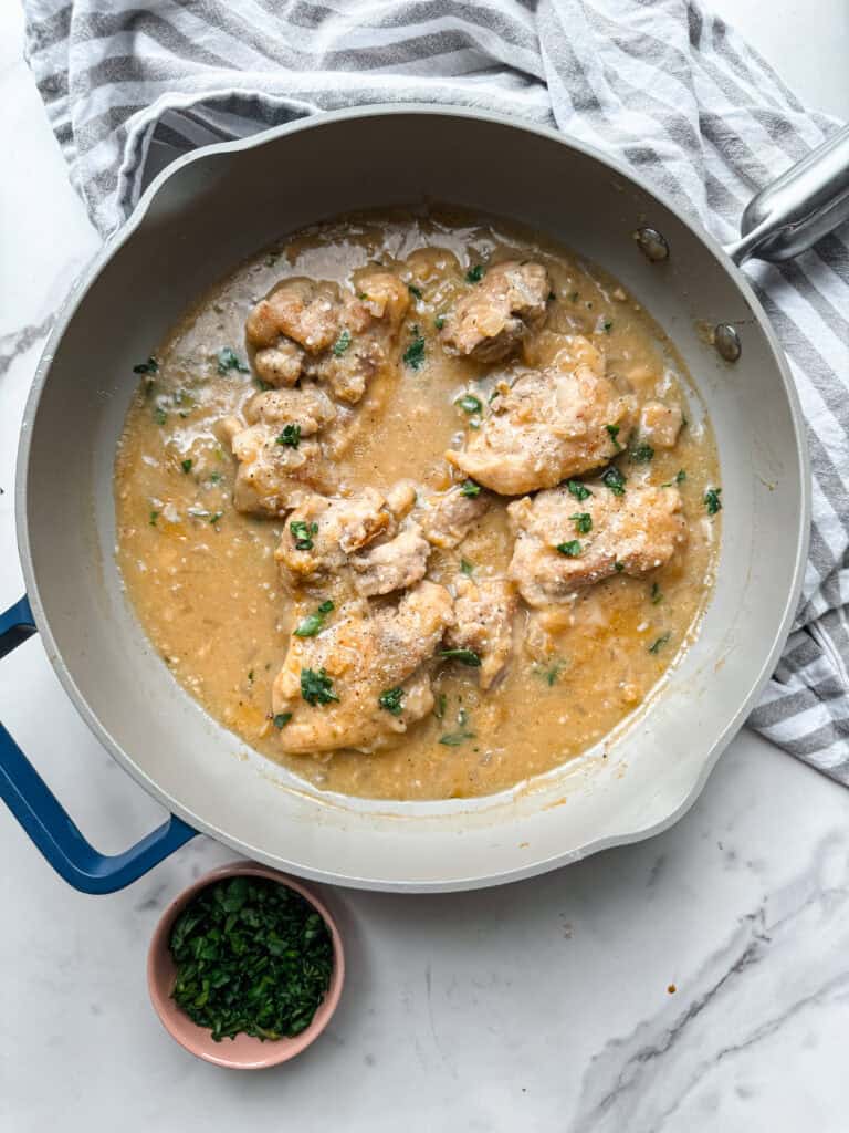 Creamy Chicken Thighs Recipe (Gluten free)