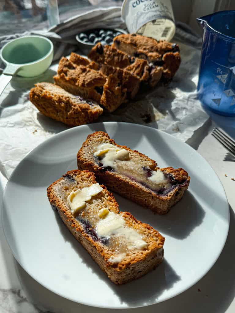 blueberry bread (gluten free)