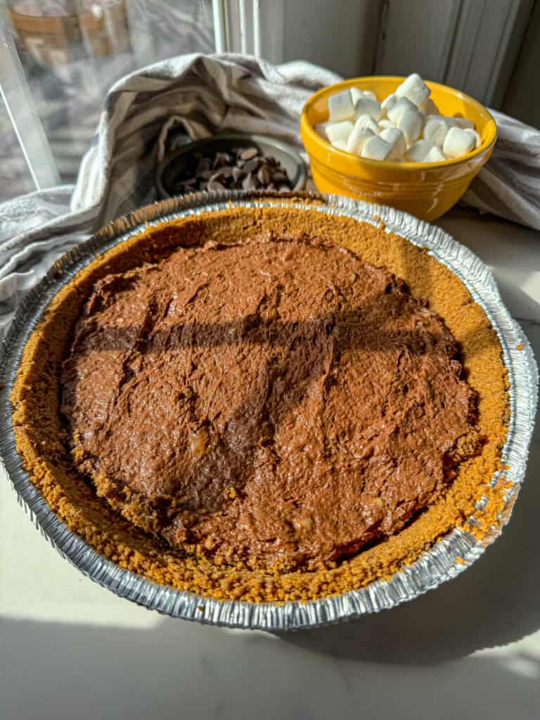 chocolate brownie pie, chocolate brownie pie recipe, gluten free chocolate pie