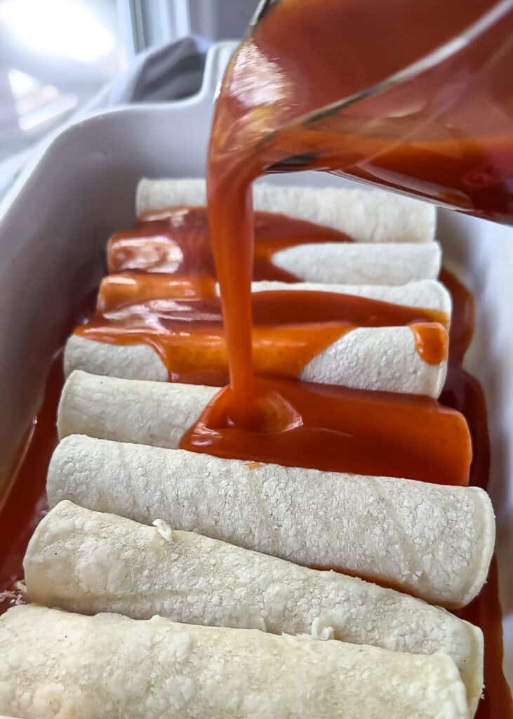 Gluten free chicken enchiladas