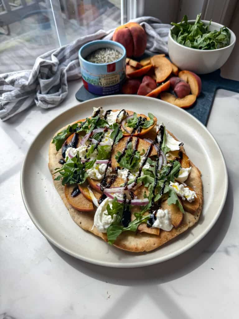 burrata pizza (gluten free)