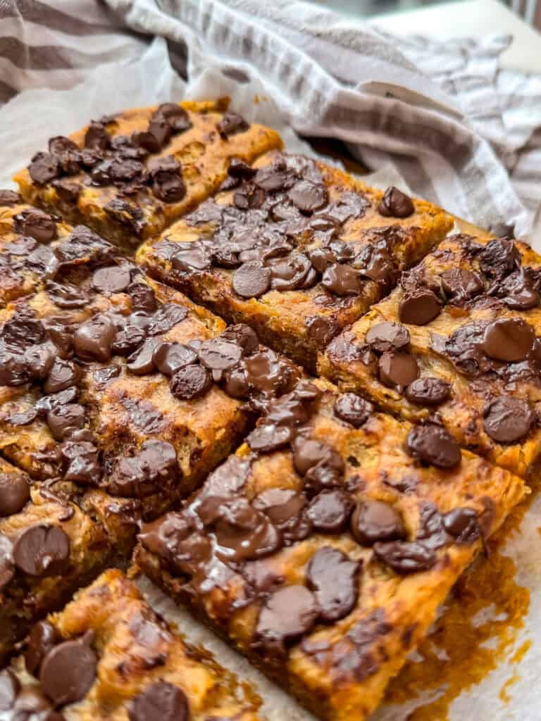 banana bread bars