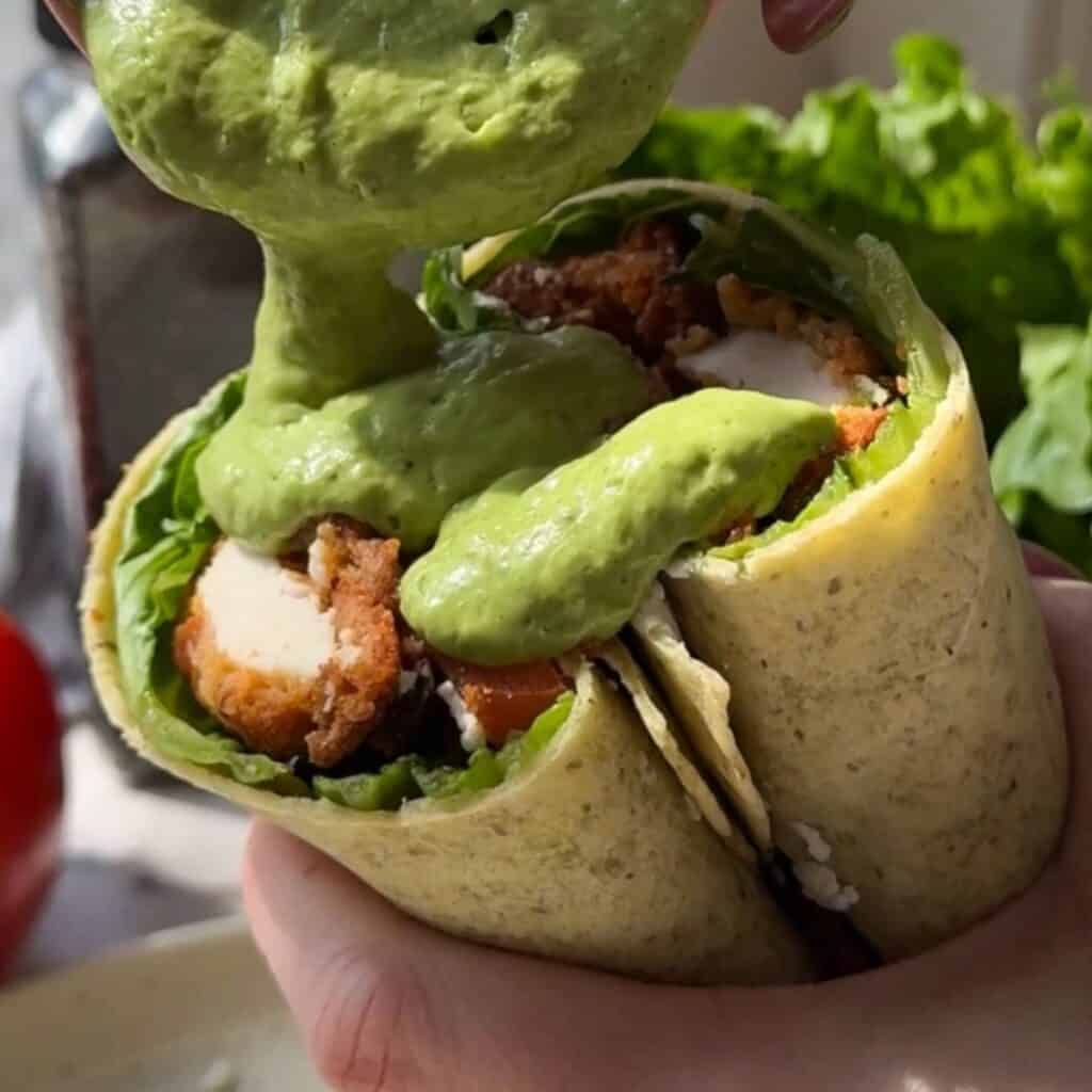 Green Goddess wrap meal prep