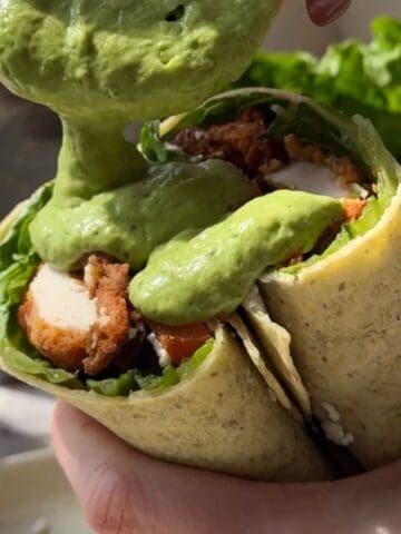 Green Goddess wrap meal prep