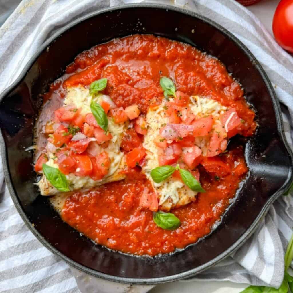 No Breading Chicken Parm